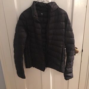 Uniqlo black puffy jacket